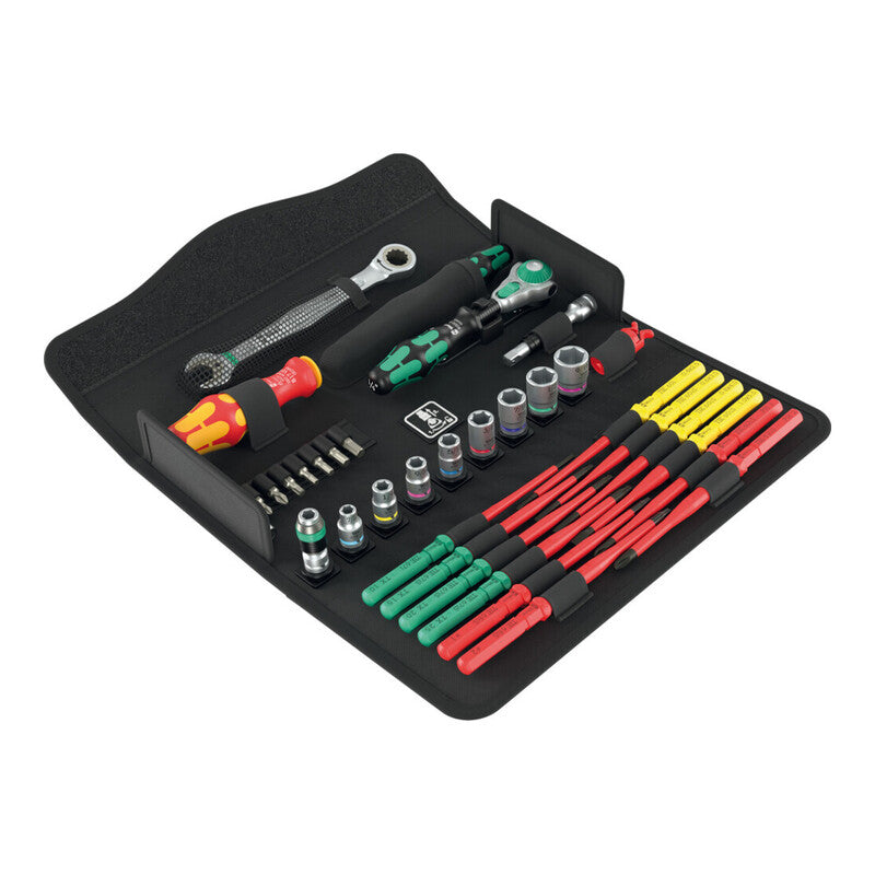 Wera Werkzeugset Kraftform Kompakt W Imperial 1 Wartung 35-teilig VDE schwarz - 4013288209559
