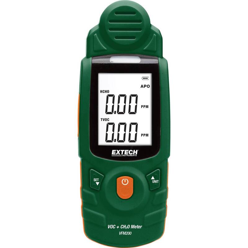 Extech Formaldehyd-Messgerät VFM200 Luftqualitätsmessgerät 0-5ppm 590g kompakt - 0793950722008