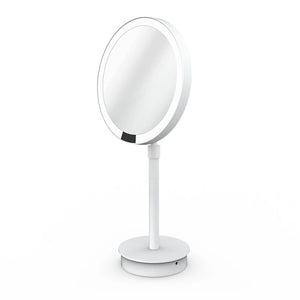 B-Ware Decor Walther Standspiegel Schminkspiegel Kosmetikspiegel LED weiß Sensor Akku