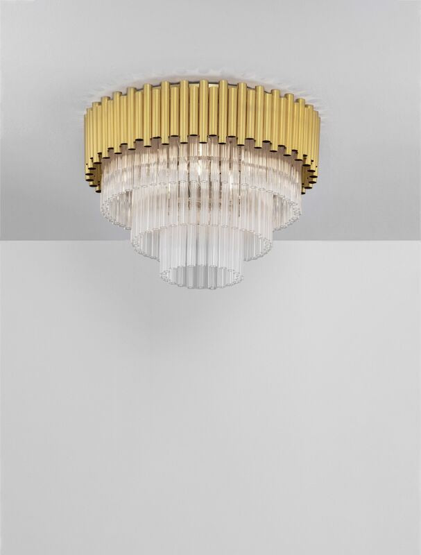 Nova Luce Deckenleuchte Deckenlampe MAGNOLIA Gold E14 LED 6-fach dimmbar 50 cm - 5212017435002
