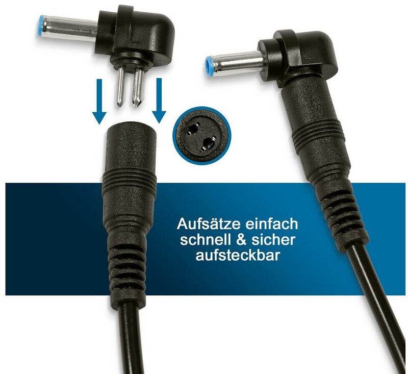 Eaxus Notebook-Netzteil 96W Adapter 12-24V 4500mA 8 Steckeraufsätze rot LED - 4260183015956