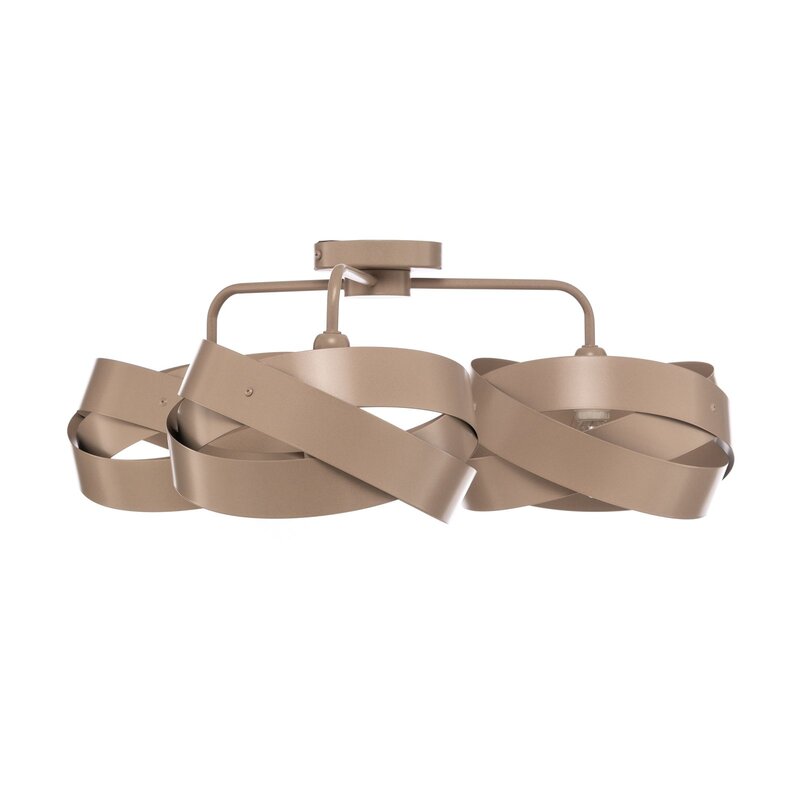 Euluna Deckenleuchte Lampe Tornado Deckenbeleuchtung beige 3-flammig Metall - 4251911787085