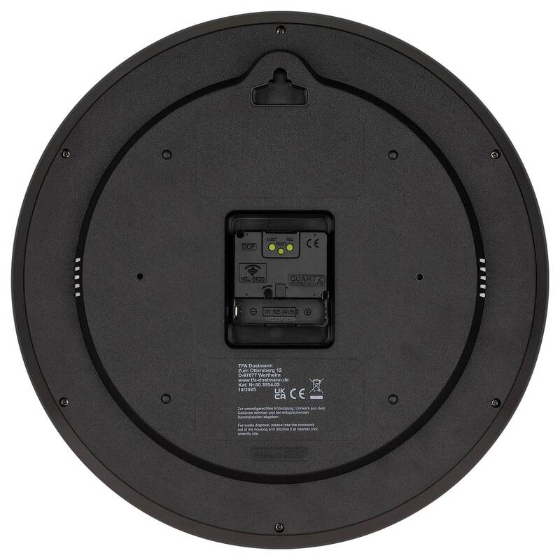 TFA Funkwanduhr Uhr Analoge Funkuhr Kunststoff Zifferblatt 32 cm Anthrazit - 4009816044266