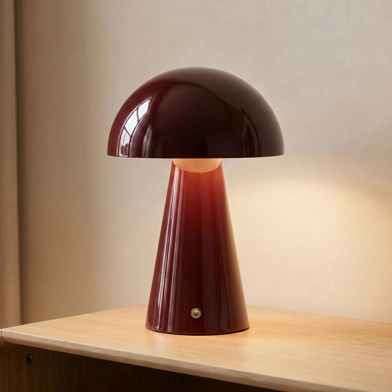 Lindby Tischlampe LED Akkulampe Nevijo dimmbar rot Touchdimmer Ø20cm 30cm - 4255830913310