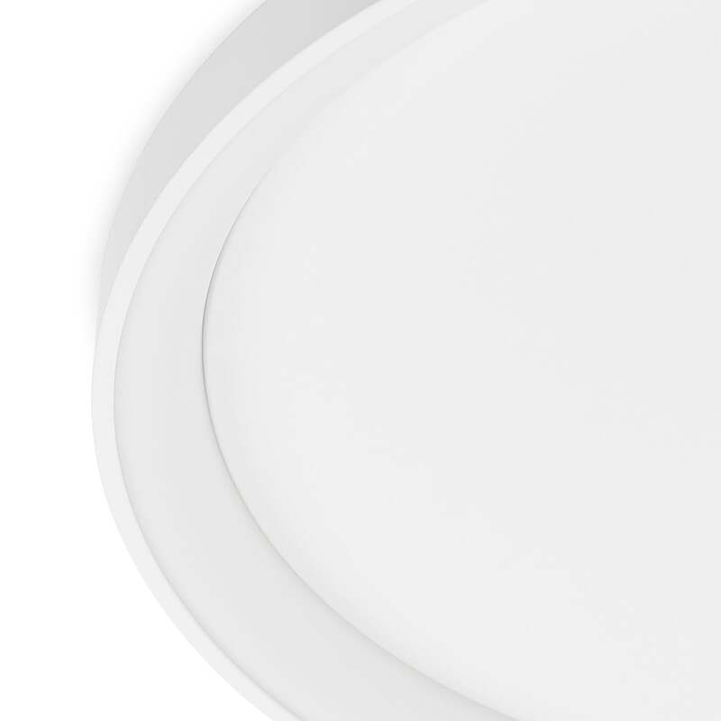 Arcchio Deckenleuchte Vivy LED Lampe dimmbar warmweiß Metall Ø58cm weiß - 4251096597424
