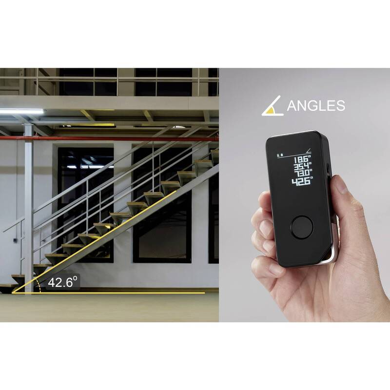 HOTO PRO Laser-Entfernungsmesser Distanzmesser Bluetooth 50 m Entfernung Gerät - 6974370800802