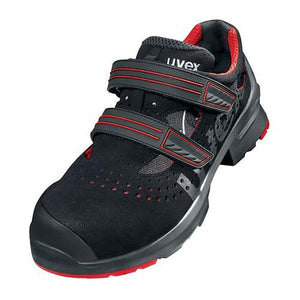 B-Ware Uvex Sicherheitssandalen Arbeitsschuhe Herren Sandalen S1P schwarz Größe 44