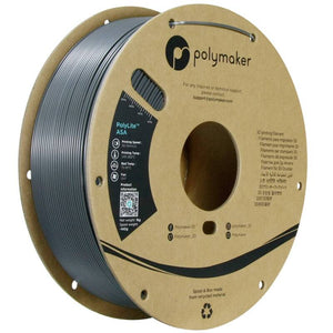 B-Ware Polymaker Filament ASA Dunkelgrau UV-beständig 1.75mm 1000g PolyLite Drucker