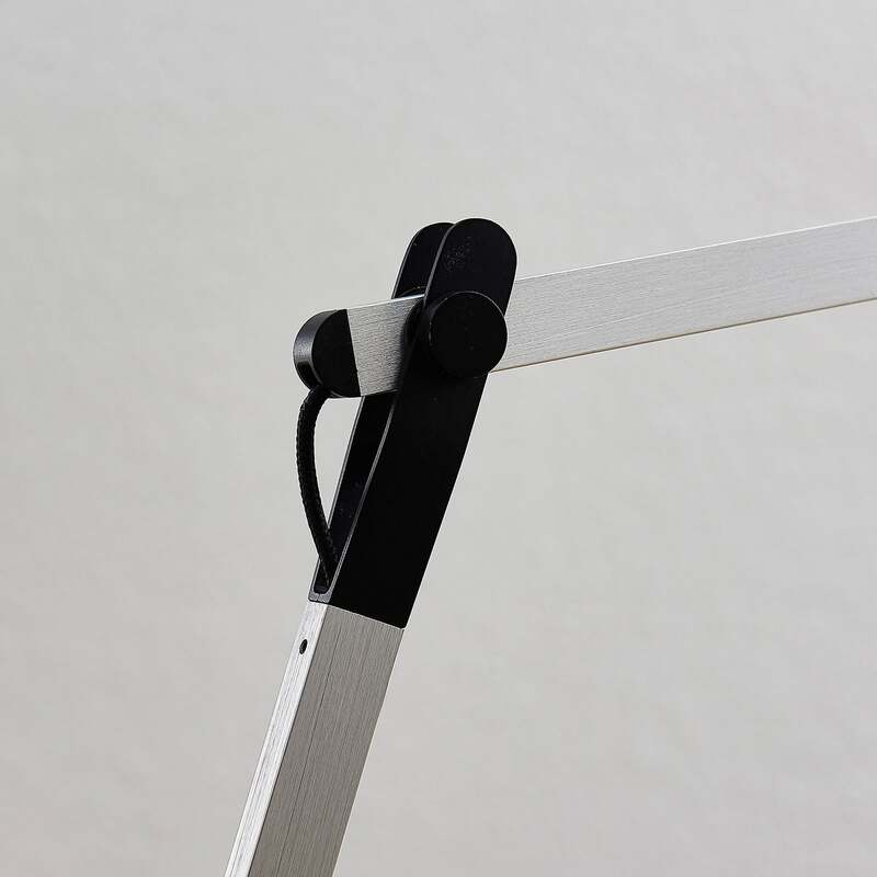Lindby Tischlampe LED dimmbar Rilana verstellbar silber 12x46,5cm Leuchte Licht - 4251096559484