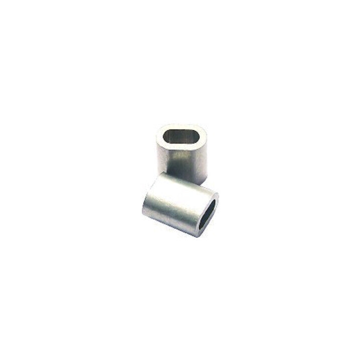 PÖSAMO Pressklemme Seilklemme Alu Drahtseil 2 mm DIN EN 13411 blank 400 STÜCK - 4011645054705