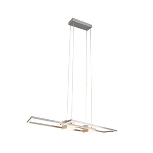 B-Ware TRIO LIGHTING Hängelampe Pendelleuchte Albany LED dimmbar nickel 100x28cm