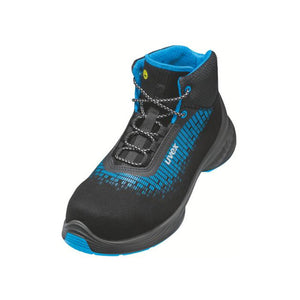 B-Ware Uvex Stiefel 1 G2 S2 Sicherheitsschuh Herren Damen blau schwarz Weite 14 Gr. 41