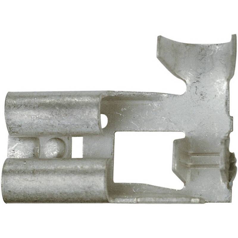 Klauke Flachsteckhülse Steckbreite 6.3mm Steckdicke 0.8mm unisoliert 90° 1 St. - 2050001366825