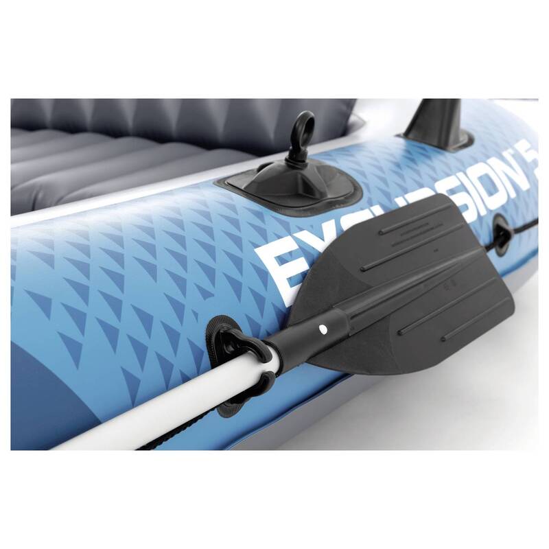 Intex Sportboot Excursion 5 Bootset mit 2 Paddeln bis 600 kg für 5 Personen - 6941057430638