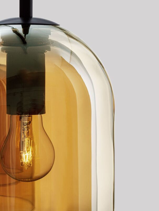 Nova Luce Pendelleuchte Hängeleuchte VELOR Lampe LED Bernstein SIEHE TEXT/FOTO - 5212017431226
