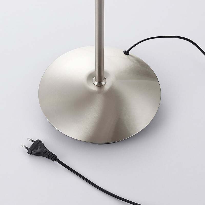 Lindby Stehlampe Gwendolin LED Stehleuchte verstellbar Glas alabaster nickel - 4251096542790
