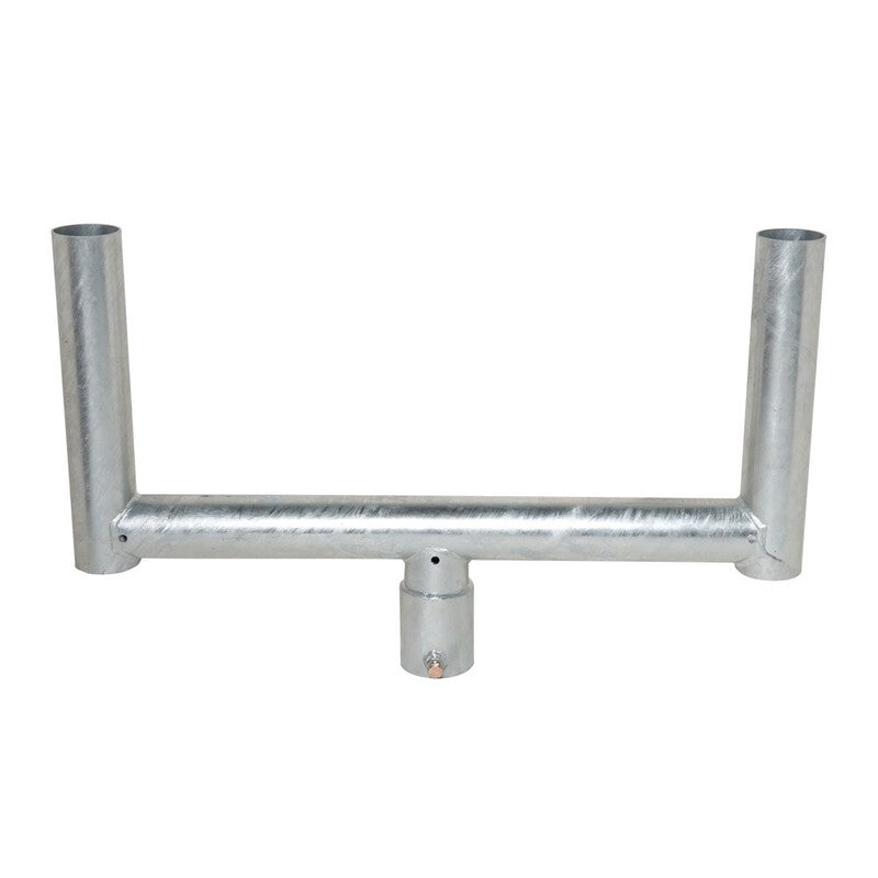 MORAVIA Gabelaufsatz Adapter Verkehrsspiegel Diamond silbergrau Spiegelgröße 460 - 4055381117799