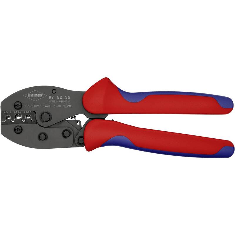 Knipex Crimpzange PreciForce 975235 für unisolierte Steckverbinder 0,5-6mm² 490g - 4003773051886