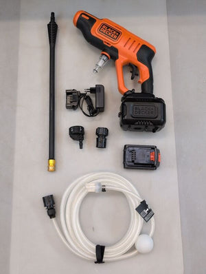 B-Ware Black & Decker Akku-Hochdruckreiniger 24 bar Kaltwasser 6m mobil Lithium-Ion