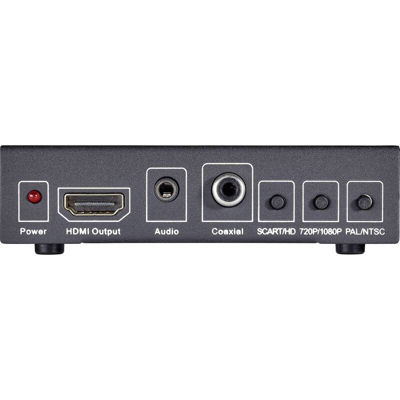 SPEAKA SCART HDMI Konverter 1920x1080 mit Umschalter AV Adapter - 4016138793369