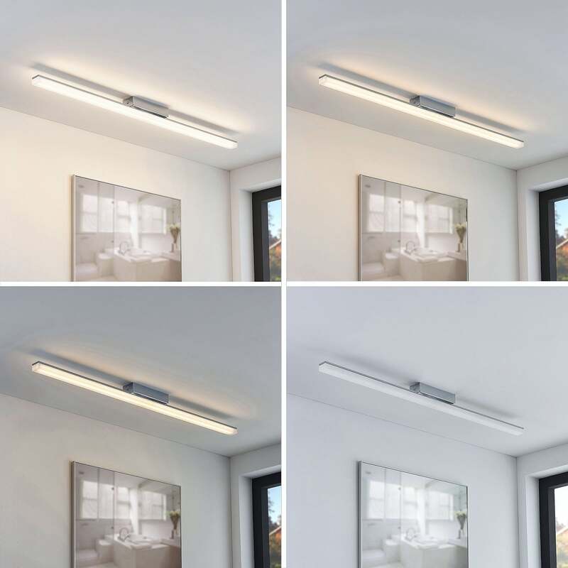 Lindby Deckenleuchte Badezimmerlampe LED Badleuchte dimmbar weiß chrom IP44 - 4251096537604