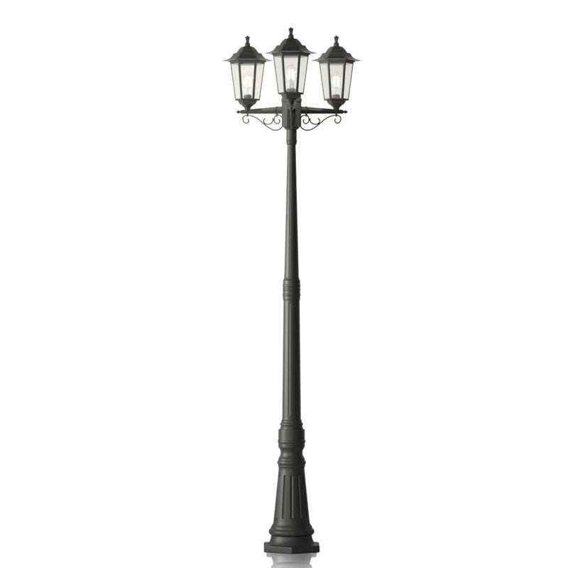 Lindby Außenleuchte Gartenleuchte Nane LED Kandelaber schwarz 217cm IP44 dimmbar - 0000009949035