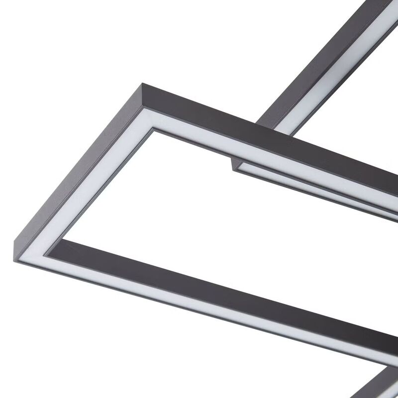 Lucande Deckenlampe Tjado LED Lampe Leuchte dimmbar schwarz 94cm lang Metall - 4251911766134