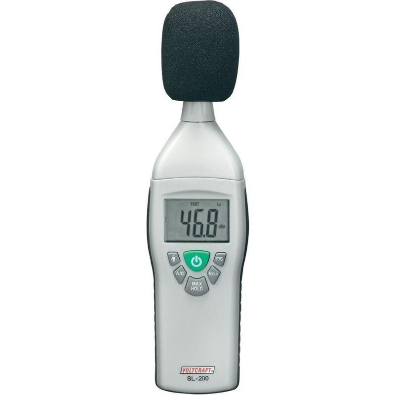 Voltcraft SL-200 Schallpegelmessgerät digital 30-130 dB 31.5-8 kHz Windschutz - 4016138519730