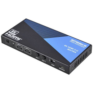 B-Ware SpeaKa Professional SP-11571776 2+2 Port HDMI-Matrix-Switch Ultra HD-fähig
