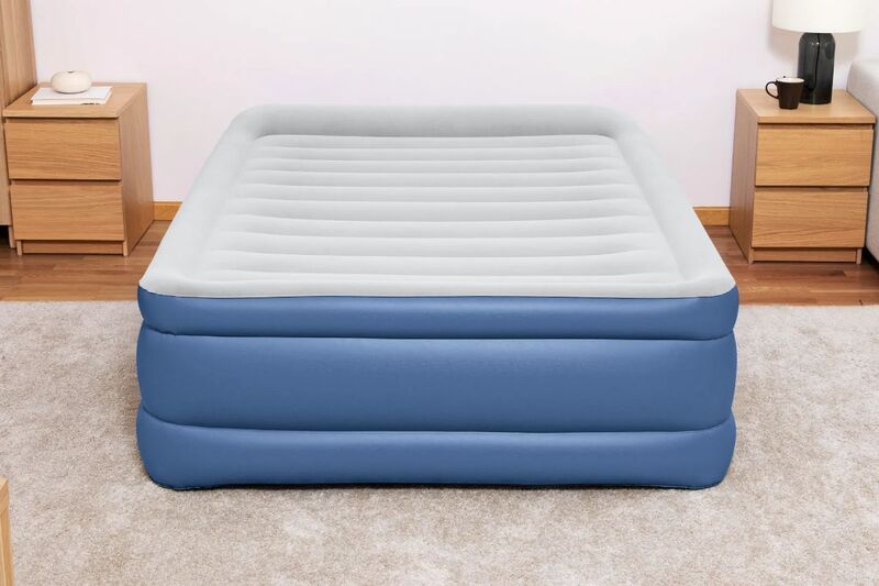 61cm Bestway Air Mattress Queen Inflatable Bed Airbed Blue - 6941607329771