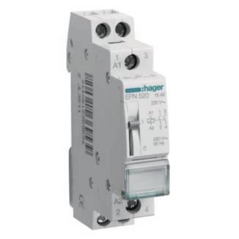 Hager Stromstoß-Schalter Hilfsschalter 2 Schließer 230V 16A Hutschiene 1 St. - 3250612369539