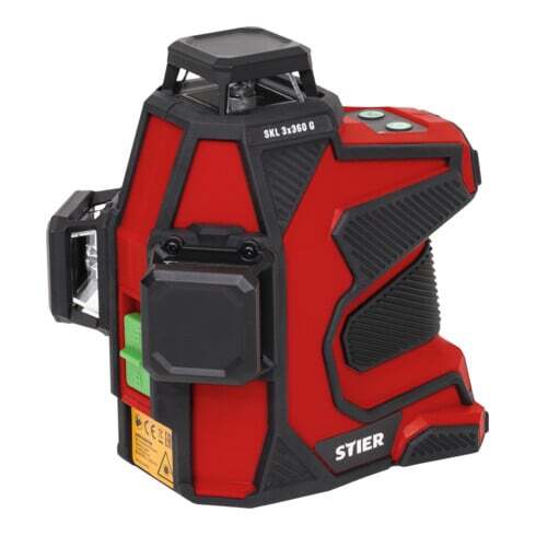 STIER Kreuzlinienlaser SKL 3x360° grün Lasergerät Nivelliergerät IP65 50m 100m - 4251709626664