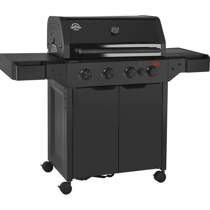 Jamestown Gasgrill 4-Brenner Knox II Grill mit Seitenbrenner für vielseitige - 4007873218415