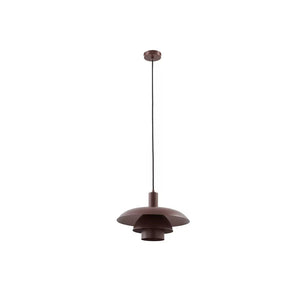 B-Ware Lindby Hängeleuchte Elorri braun Metall Ø 38 cm Deckenlampe Deckenleuchte La468