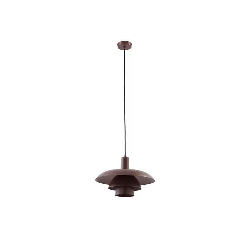 Lindby Hängeleuchte Elorri braun Metall Ø 38 cm Deckenlampe Deckenleuchte La468 - 4251911792942