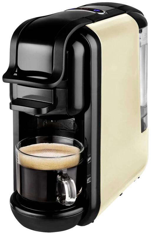 Team Kalorik Kapselmaschine Kaffeemaschine MCM 5000 CR Creme Schwarz Kaffee - 5413346360823