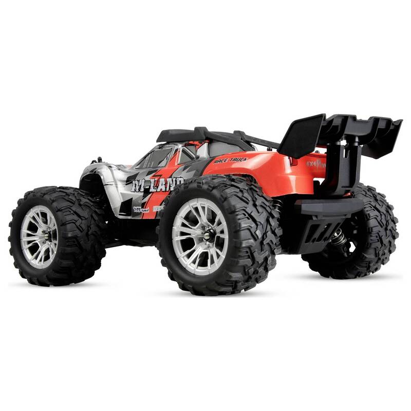 Amewi RC Modellauto Elektro Truggy 1:16 Allradantrieb 48 km/h rot RtR 2,4 GHz - 4262500348679