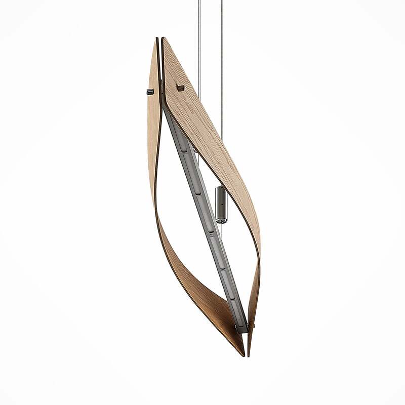 Lindby Hängeleuchte Pendelleuchte Beazina LED Lampe dimmbar Eiche Metall 118cm - 4251096597486