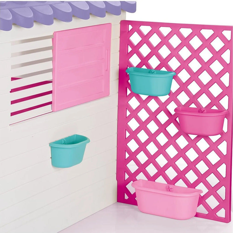Dolu Deluxe Garden Playhouse - Pink - 8690089025784