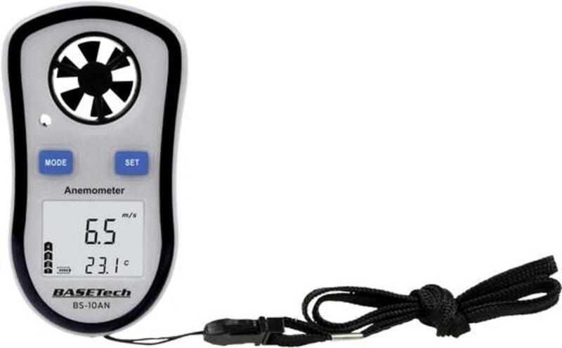 Basetech Anemometer BS-10AN Flügelrad-Messgerät Geschwindigkeitsmessung Strömung - 4016139141367