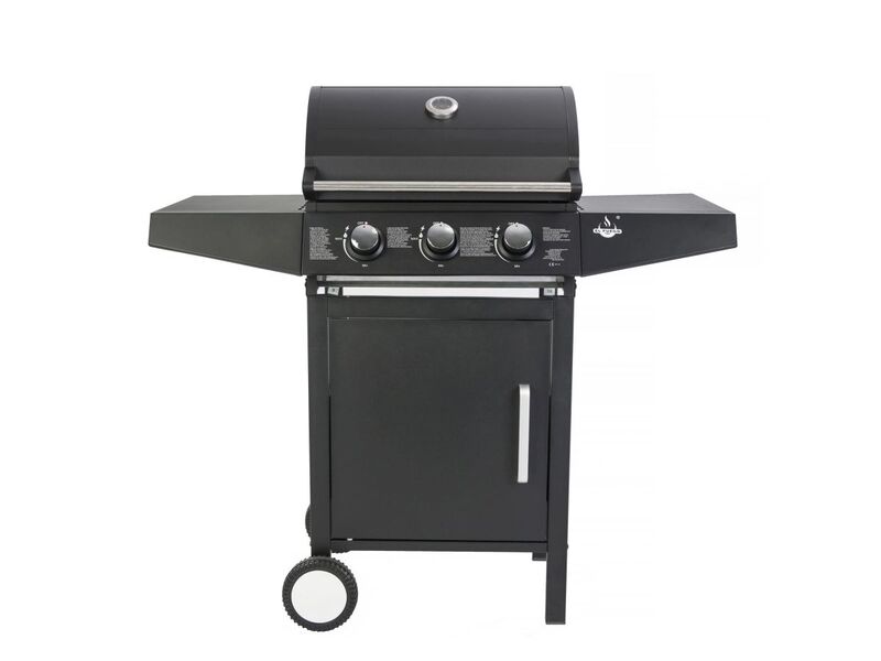 El Fuego Gasgrill San Angelo 3 Brenner Grillfläche 51,5x37,5cm schwarz 8,4kW - 4250373205816