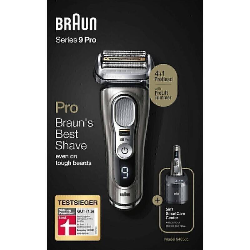 Braun Rasierer Series 9 Pro 9485cc Folienschaber Akku Lithium-Ion schwarz silber - 8700216050142