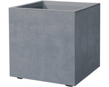 Deroma Pflanztopf Quadro Millenium 39x39cm Aschgrau Garten Pflanzgefäß robust - 0191942105486