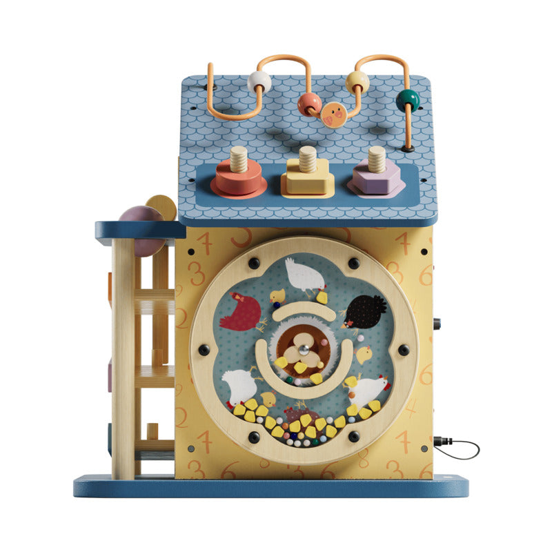 TOPBRIGHT Activity Haus 12-in-1 aus Holz für Kinder ab 18 Monaten - 4260771795031