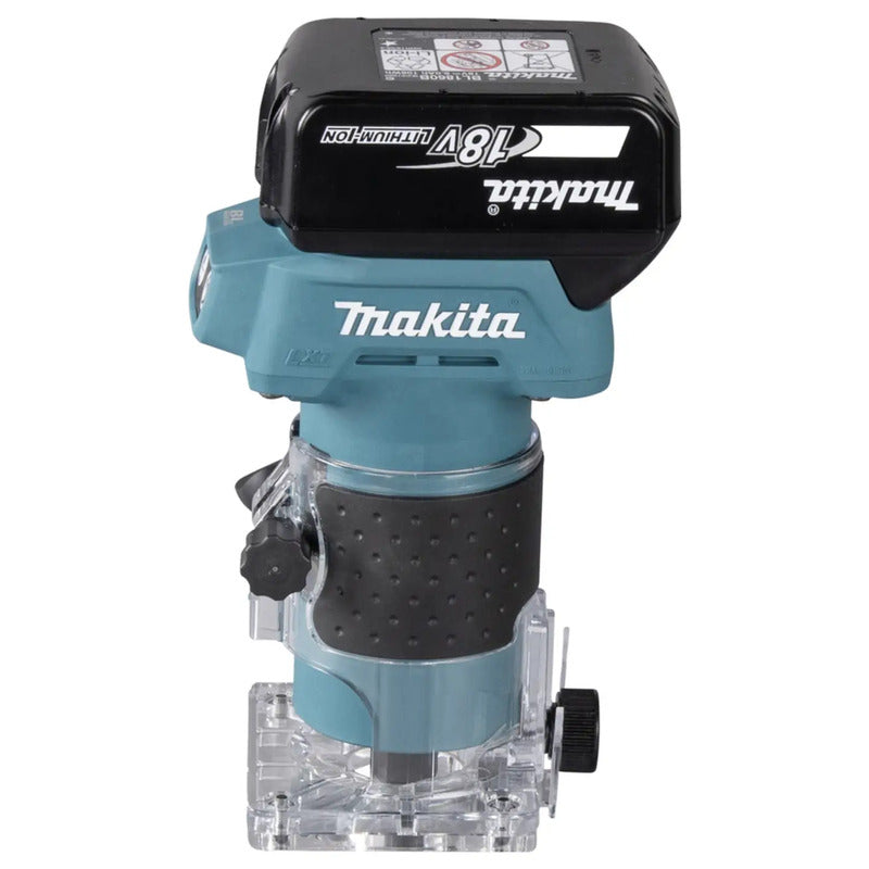 Makita Akku-Kantenfräse DRT52Z 6 mm Schaft 30.000 U/min Holzfräse 134 mm lang - 0197050005106