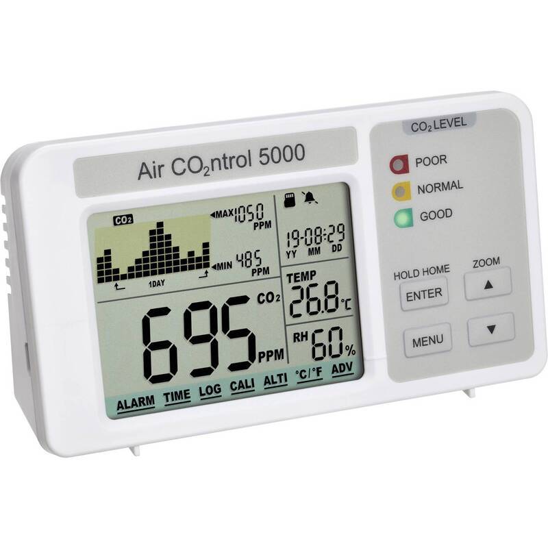 TFA Dostmann Kohlendioxid-Messgerät AIRCO2NTROL 5000 CO2 Monitor digital weiß - 4009816031969