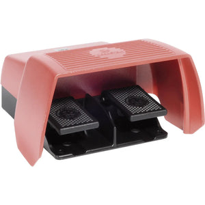 B-Ware Bernstein Fußschalter F2-U1Z UN 240V 10A 2 Pedale IP65 Metall rot 1 Stk.