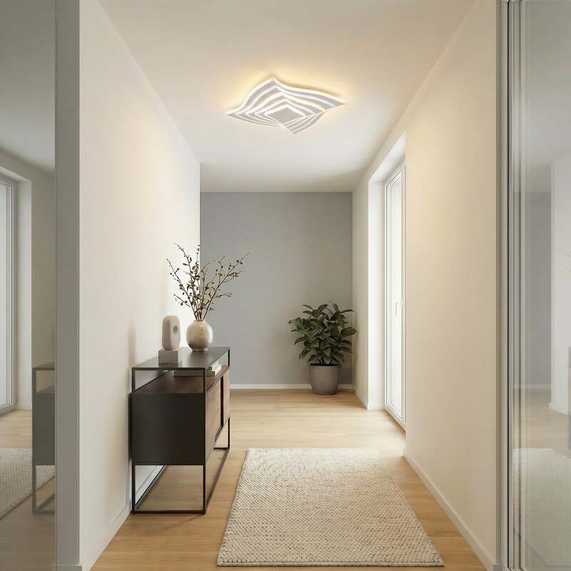 Lindby LED-Deckenleuchte Rebeka 47x47cm dimmbar mit Fernbedienung CCT 5500lm - 4251911792454