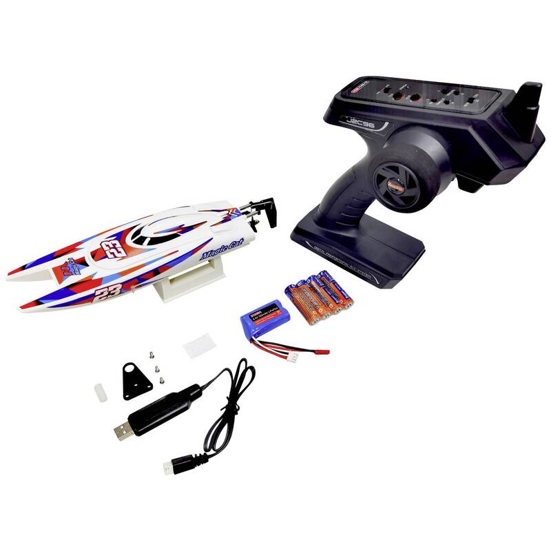 Joysway RC Motorboot Magic Cat V6 Elektroboot 100% RtR 20 km/h 265 mm 139 g - 4064161311784