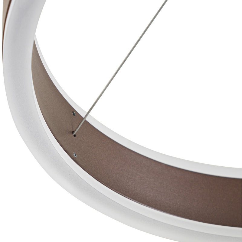 Lucande Pendelleuchte Hängeleuchte LED Kolo braun dimmbar Leuchte Esszimmer789 - 4251911776195
